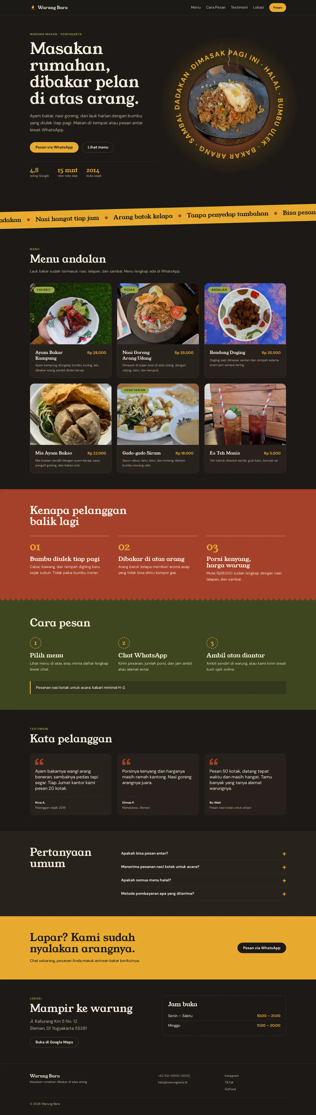 Pratinjau desain Bara