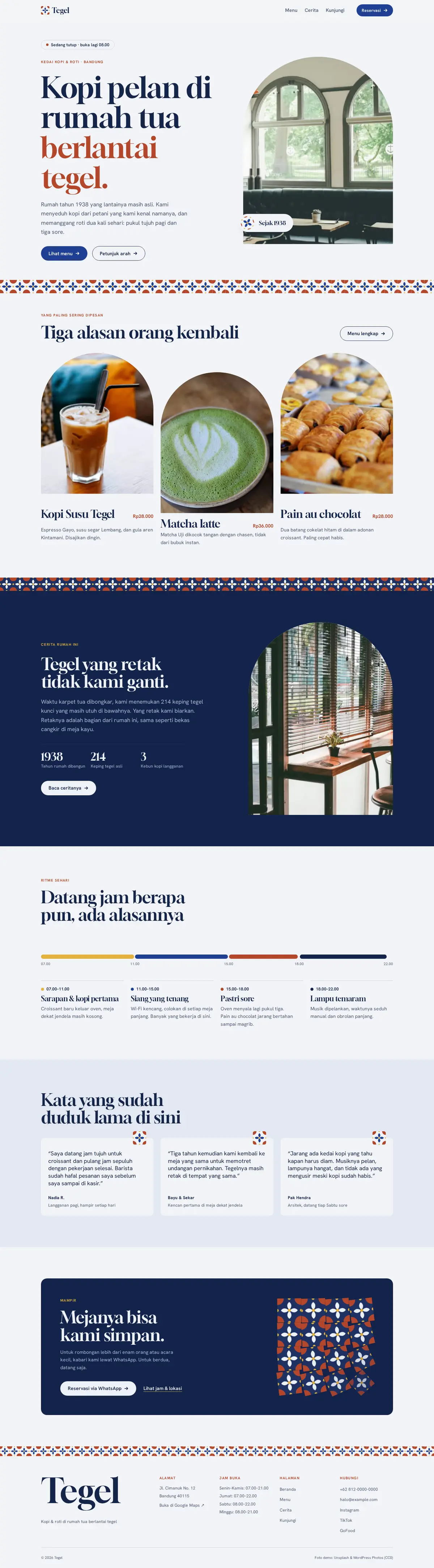 Pratinjau desain Tegel